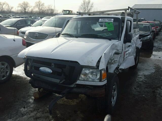 1FTYR10E18PA20710 - 2008 FORD RANGER WHITE photo 2