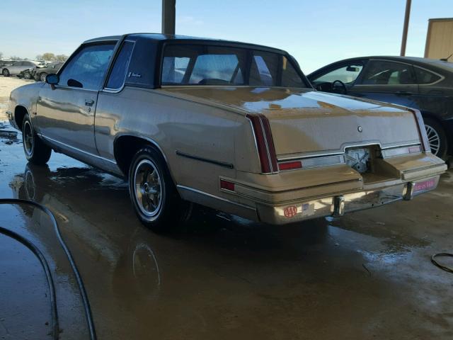 1G3AM47A1CM419521 - 1982 OLDSMOBILE CUTLASS SU BEIGE photo 3