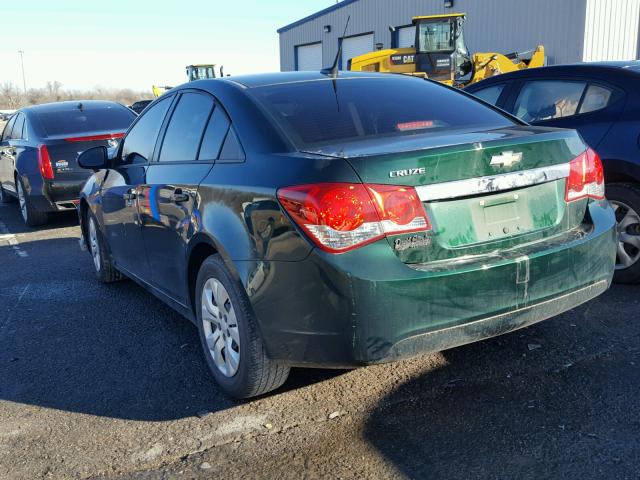 1G1PA5SH0E7336055 - 2014 CHEVROLET CRUZE LS GREEN photo 3