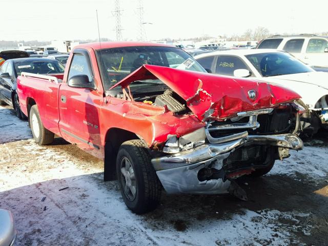 1B7FL26X6VS237105 - 1997 DODGE DAKOTA RED photo 1