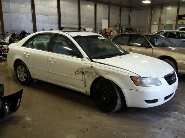 5NPET46C48H302413 - 2008 HYUNDAI SONATA GLS WHITE photo 9