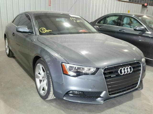 WAUCFAFR8DA046342 - 2013 AUDI A5 PREMIUM GRAY photo 1