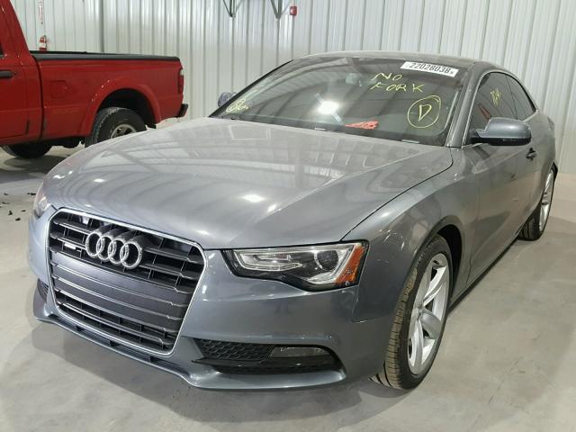 WAUCFAFR8DA046342 - 2013 AUDI A5 PREMIUM GRAY photo 2