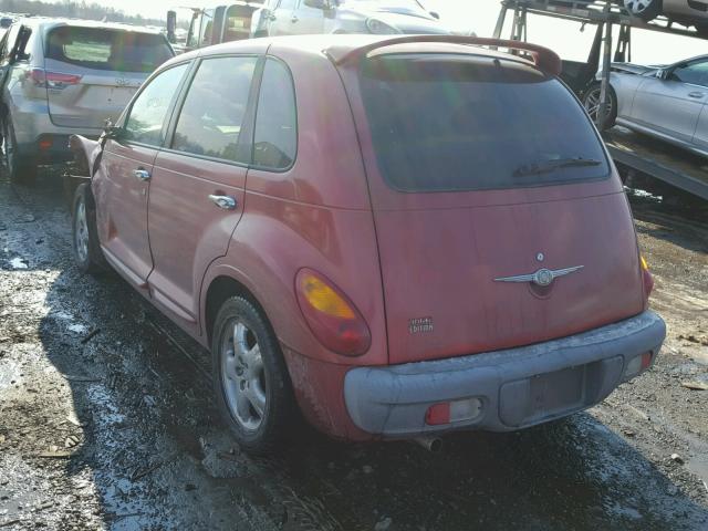 3C8FY4BBX1T553430 - 2001 CHRYSLER PT CRUISER RED photo 3