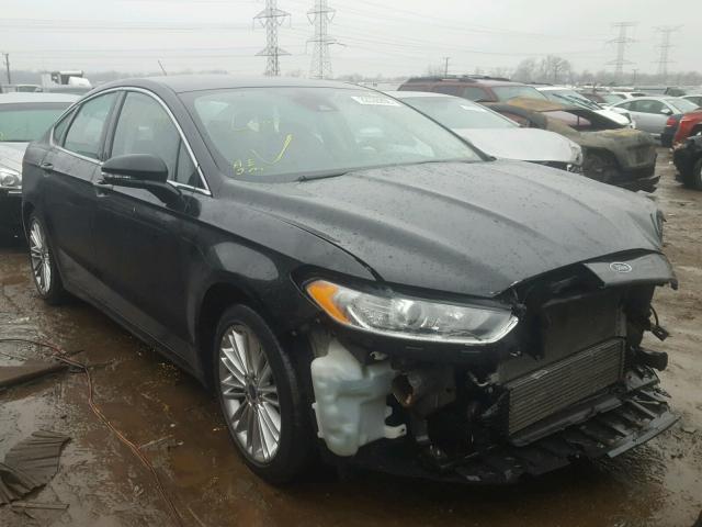 3FA6P0HR3DR357693 - 2013 FORD FUSION SE BLACK photo 1