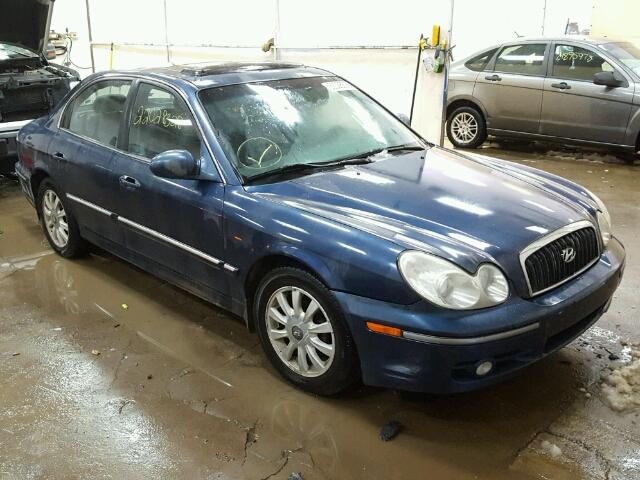 KMHWF35H72A656780 - 2002 HYUNDAI SONATA GLS BLUE photo 1