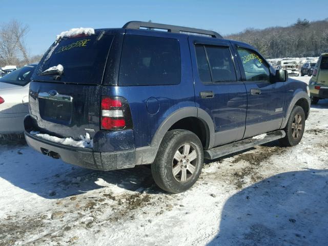 1FMEU73E76UA71168 - 2006 FORD EXPLORER X BLUE photo 4