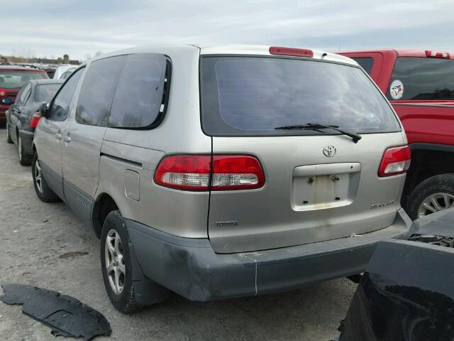 4T3ZF19C52U423731 - 2002 TOYOTA SIENNA CE SILVER photo 3