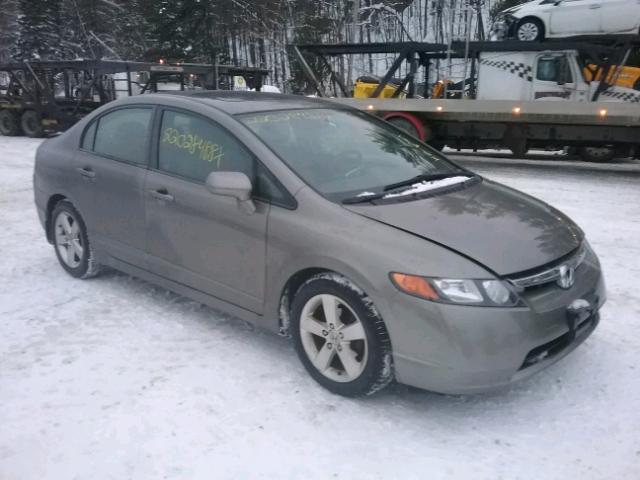 2HGFA16838H302255 - 2008 HONDA CIVIC EX ნაცრისფერი ფოტო 1