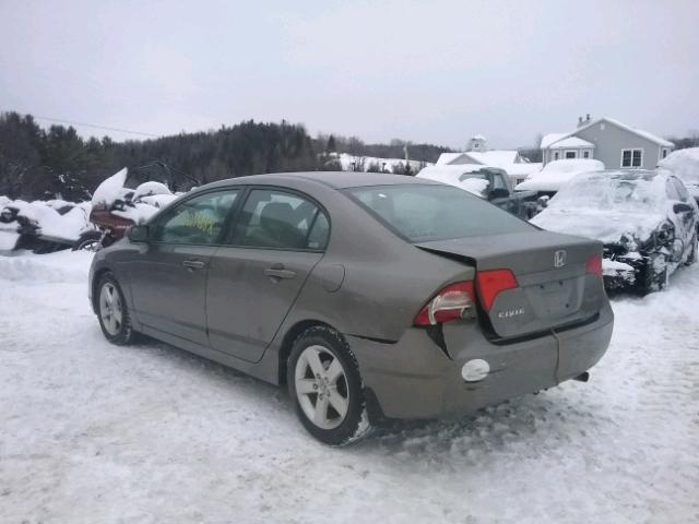 2HGFA16838H302255 - 2008 HONDA CIVIC EX ნაცრისფერი ფოტო 3