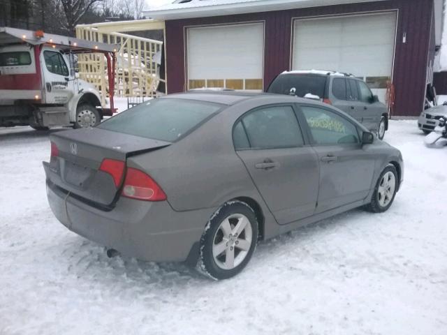 2HGFA16838H302255 - 2008 HONDA CIVIC EX GRAY photo 4