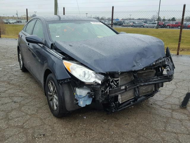 5NPEB4AC4CH462259 - 2012 HYUNDAI SONATA GLS BLUE photo 1