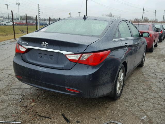 5NPEB4AC4CH462259 - 2012 HYUNDAI SONATA GLS BLUE photo 4