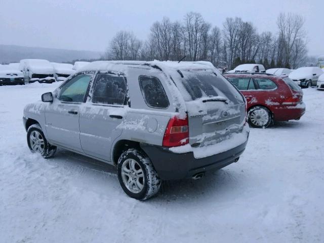 KNDJE723677330846 - 2007 KIA SPORTAGE E SILVER photo 3