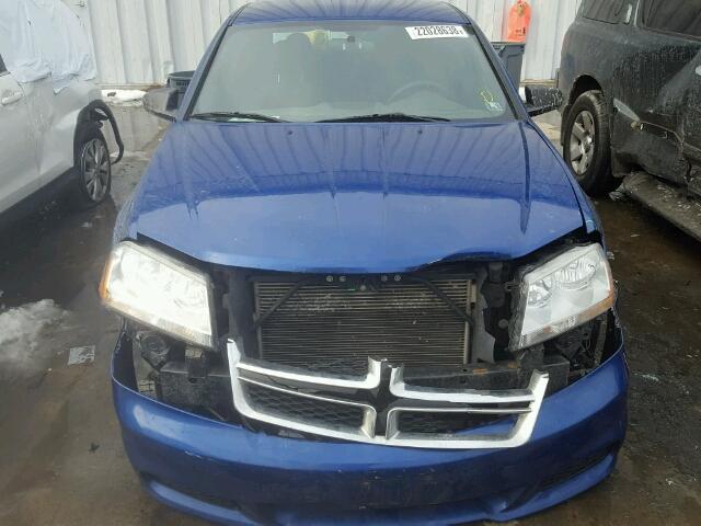 1C3CDZAB4CN331603 - 2012 DODGE AVENGER SE BLUE photo 9