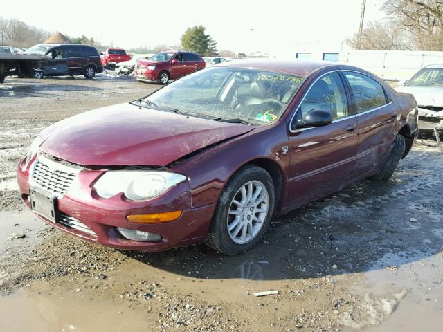 2C3HE66G72H154056 - 2002 CHRYSLER 300M MAROON photo 2