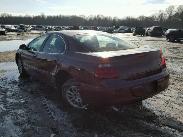 2C3HE66G72H154056 - 2002 CHRYSLER 300M MAROON photo 3