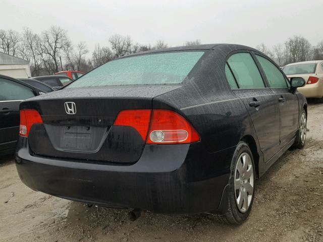 1HGFA16576L123321 - 2006 HONDA CIVIC LX BLACK photo 4