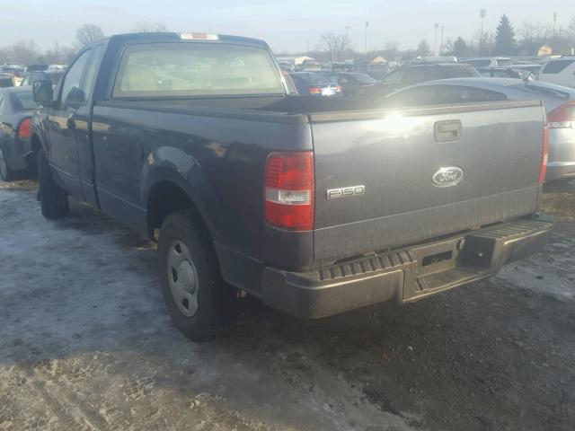 1FTRF12275NB29938 - 2005 FORD F150 BLUE photo 3