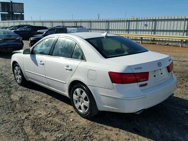 5NPET46F59H460187 - 2009 HYUNDAI SONATA GLS WHITE photo 3