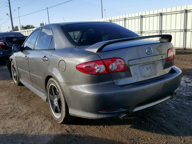 1YVHP80D435M31992 - 2003 MAZDA 6 S GRAY photo 3