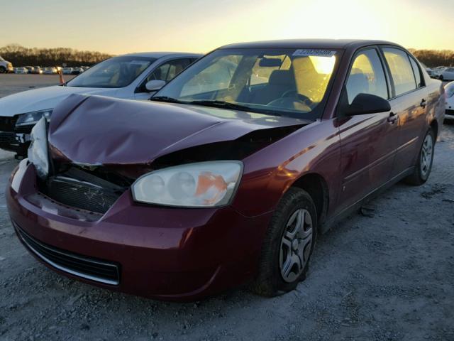 1G1ZS58F27F196319 - 2007 CHEVROLET MALIBU LS BURGUNDY photo 2