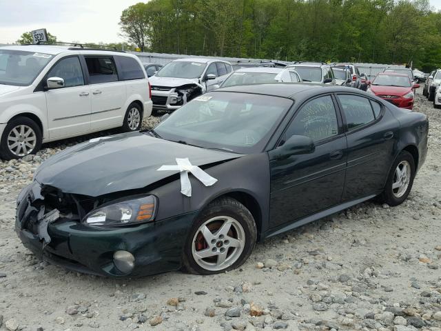 2G2WP522641280913 - 2004 PONTIAC GRAND PRIX GREEN photo 2