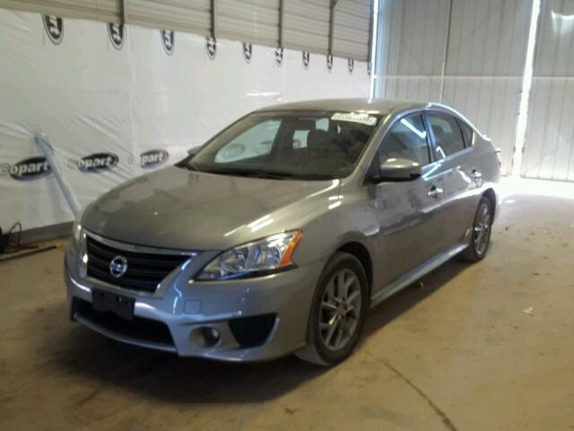 3N1AB7AP2EY284282 - 2014 NISSAN SENTRA S SILVER photo 2