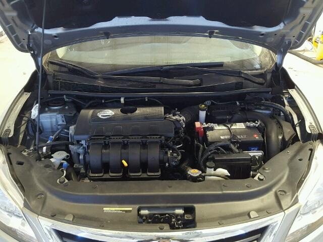 3N1AB7AP2EY284282 - 2014 NISSAN SENTRA S SILVER photo 7