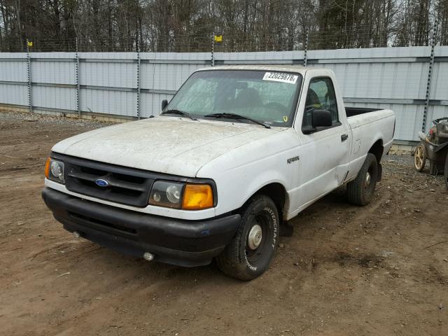 1FTCR10U0VUC51774 - 1997 FORD RANGER WHITE photo 2