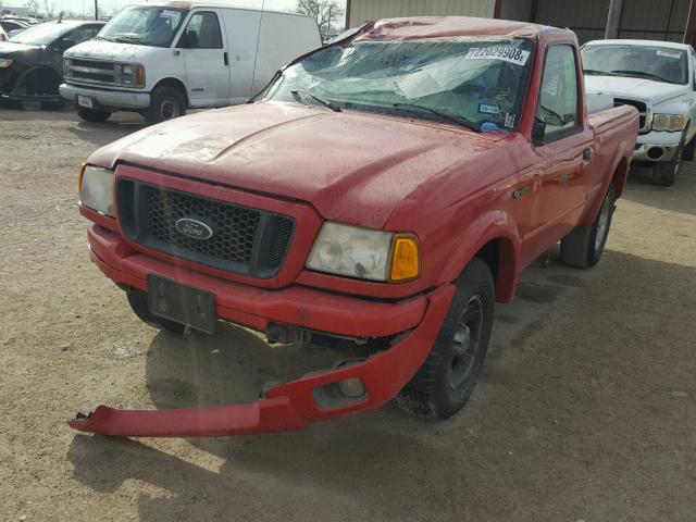 1FTYR10U24PA35864 - 2004 FORD RANGER RED photo 2