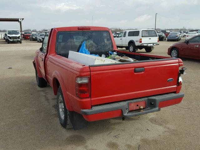 1FTYR10U24PA35864 - 2004 FORD RANGER RED photo 3