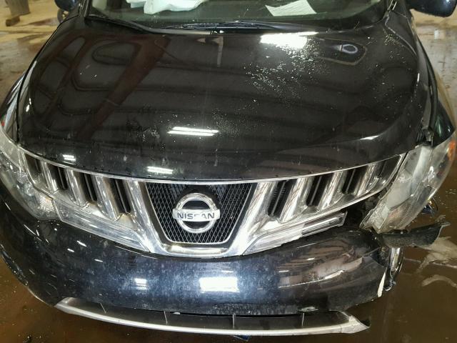 JN8AZ18WX9W160720 - 2009 NISSAN MURANO S BLACK photo 7