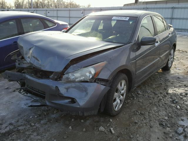 1HGCP36878A020762 - 2008 HONDA ACCORD EXL GRAY photo 2