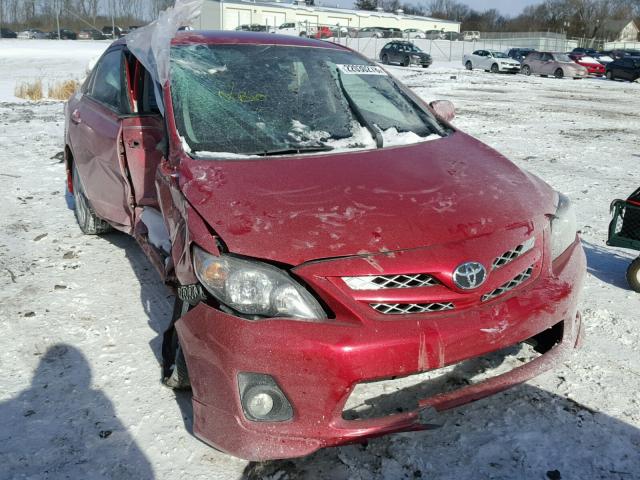 2T1BU4EE3CC757767 - 2012 TOYOTA COROLLA BA RED photo 1