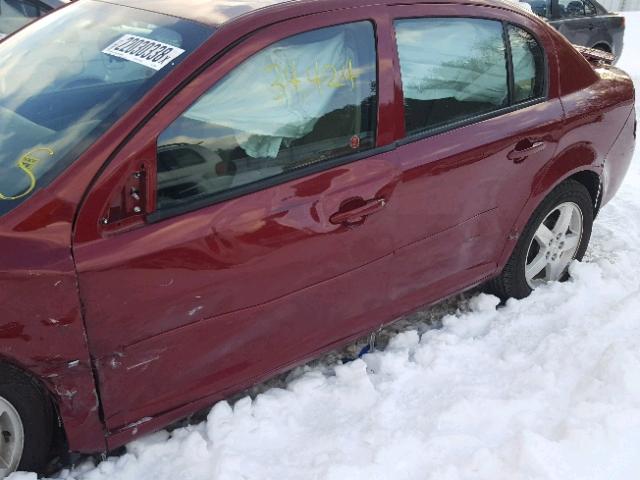 1G2AL58F387268985 - 2008 PONTIAC G5 SE MAROON photo 9