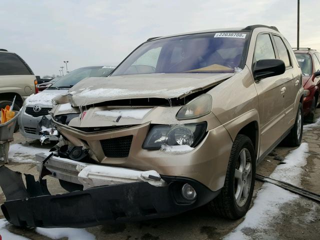 3G7DA03E93S537855 - 2003 PONTIAC AZTEK GOLD photo 2