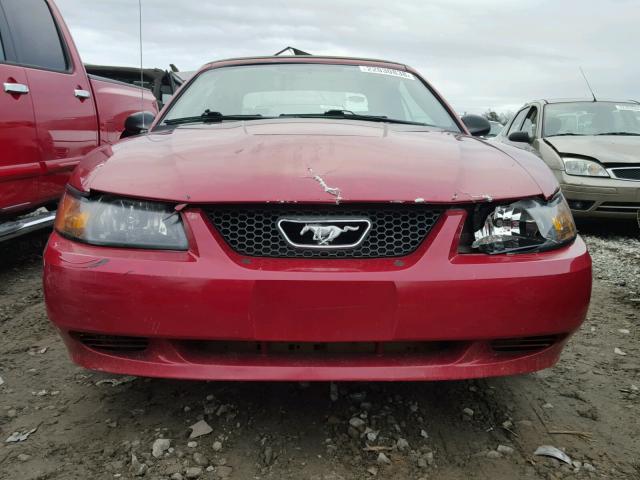 1FAFP44644F215126 - 2004 FORD MUSTANG RED photo 9