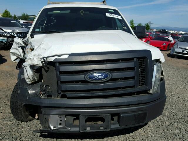 1FTMF1CM0CKE38711 - 2012 FORD F150 WHITE photo 9