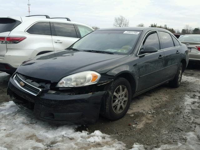 2G1WS581269307708 - 2006 CHEVROLET IMPALA POL BLACK photo 2