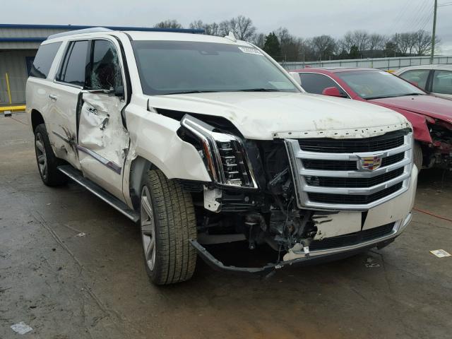 1GYS4TKJ6FR708823 - 2015 CADILLAC ESCALADE E WHITE photo 1