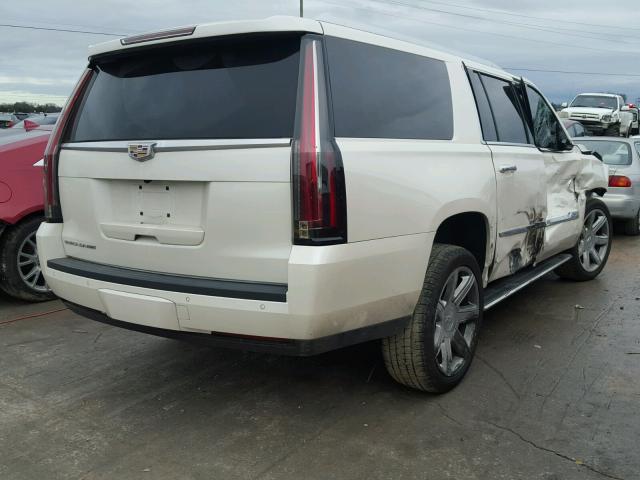 1GYS4TKJ6FR708823 - 2015 CADILLAC ESCALADE E WHITE photo 4