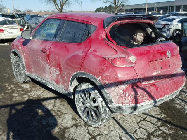 JN8AF5MV5ET358632 - 2014 NISSAN JUKE S RED photo 3