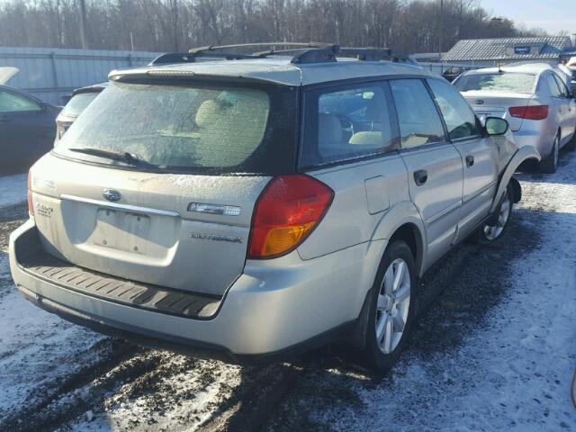 4S4BP61C876307175 - 2007 SUBARU LEGACY OUT GREEN photo 4