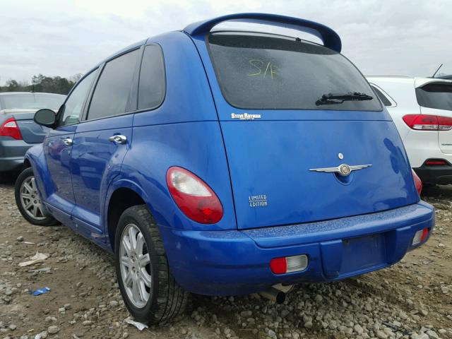 3A8FY68B56T204275 - 2006 CHRYSLER PT CRUISER BLUE photo 3