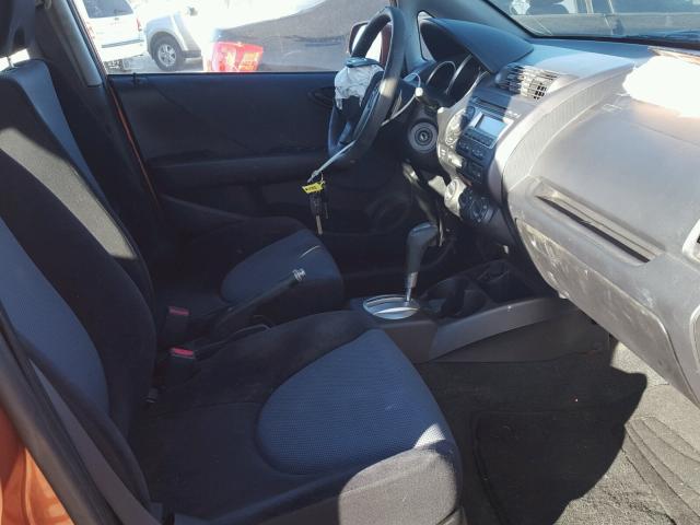 JHMGD38677S015833 - 2007 HONDA FIT S ნარინჯისფერი ფოტო 5