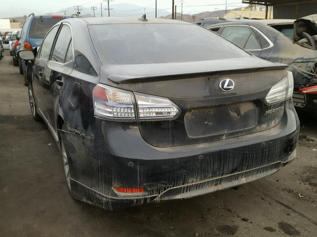 JTHBB1BA1B2044142 - 2011 LEXUS HS 250H BLACK photo 3