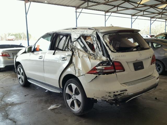 4JGDA5JB0GA750557 - 2016 MERCEDES-BENZ GLE 350 WHITE photo 3