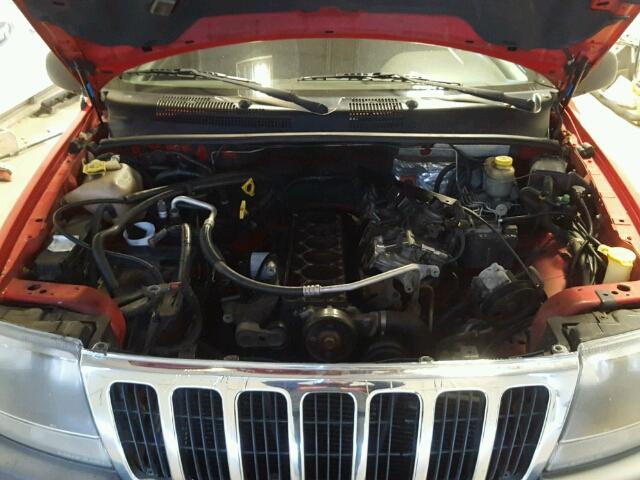 1J4GX48S61C610809 - 2001 JEEP GRAND CHER RED photo 7