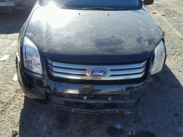 3FAHP07148R102772 - 2008 FORD FUSION SE BLACK photo 7